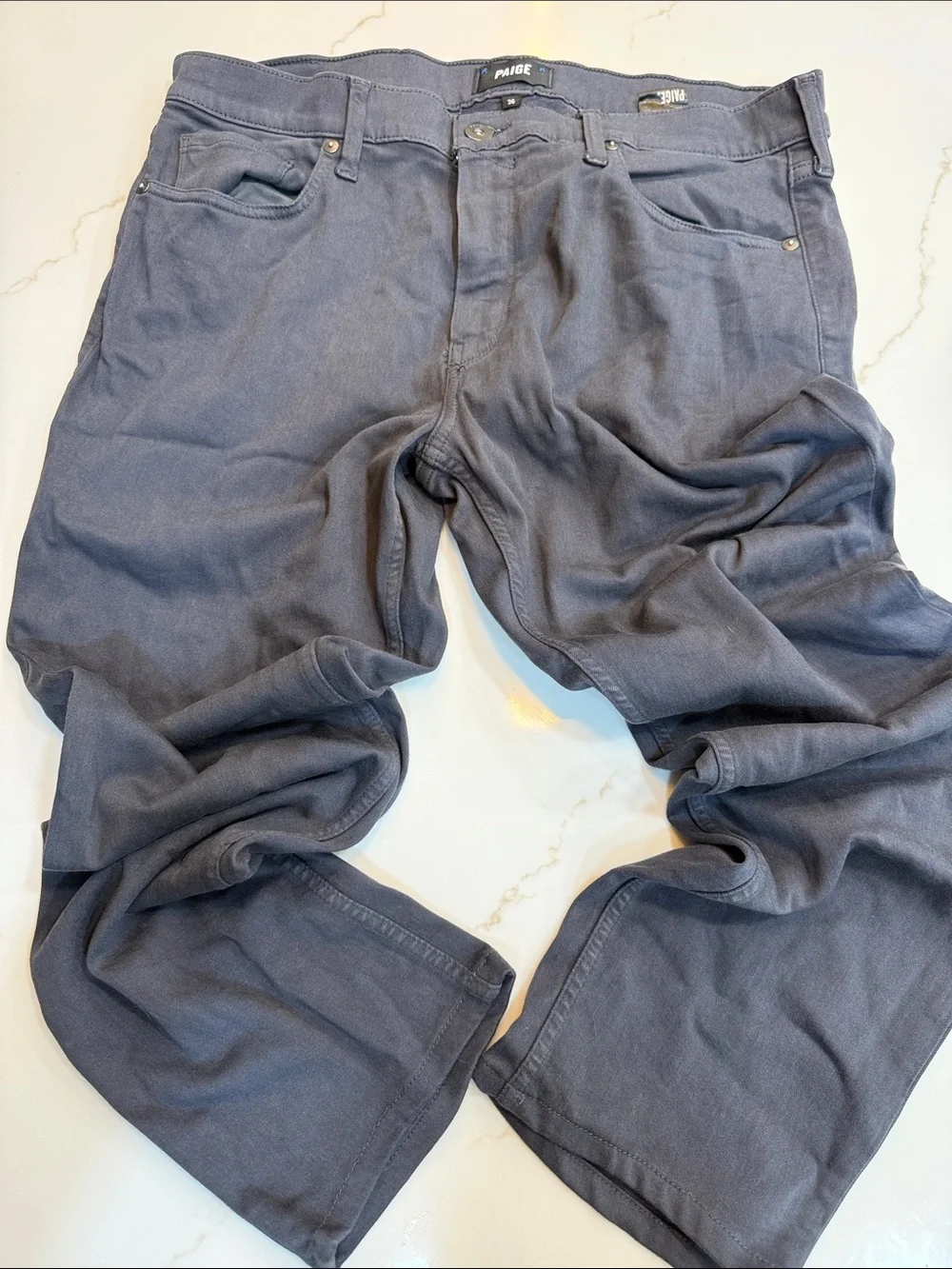 PAIGE Men's Slate Gray Jeans Lennox 36 Slim Jean